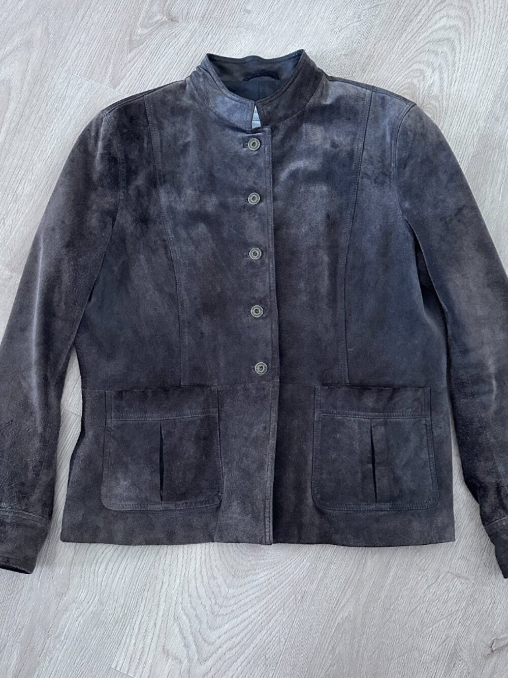 Vintage 90's Y2K Suede Jacket sz L - Brown